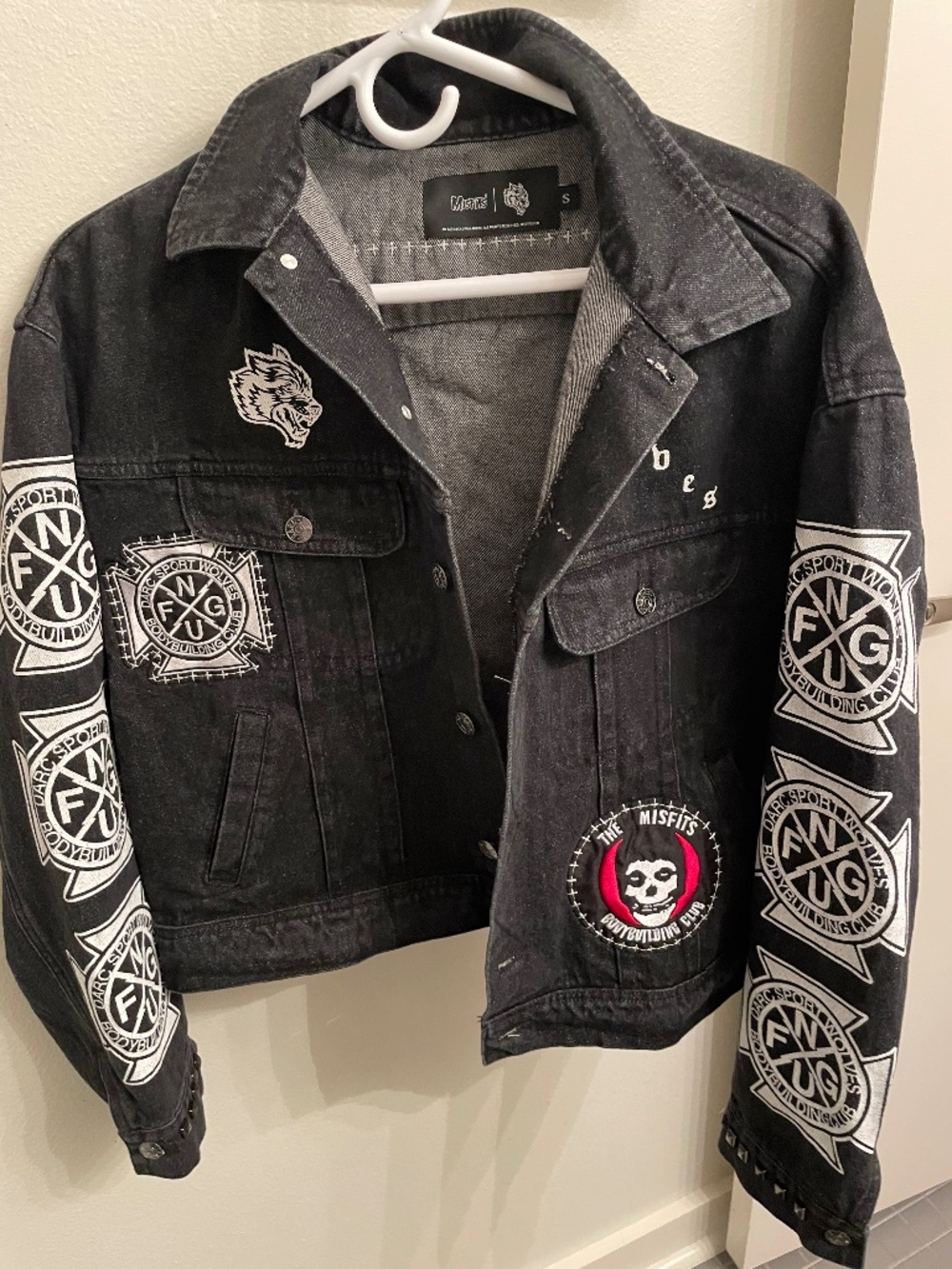 Darc Sport x Misfits black denim jacket